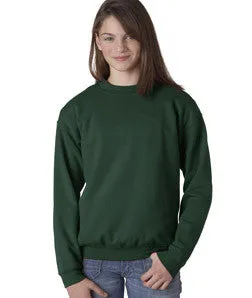 18000B Gildan Youth Heavy BlendCrew Neck Sweatshirt Forest Green