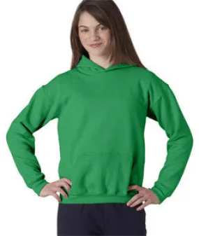 18500B Gildan Youth Heavy BlendHooded Sweatshirt Irish Green