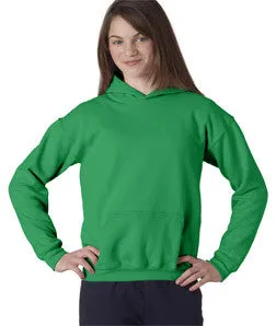 18500B Gildan Youth Heavy BlendHooded Sweatshirt Irish Green