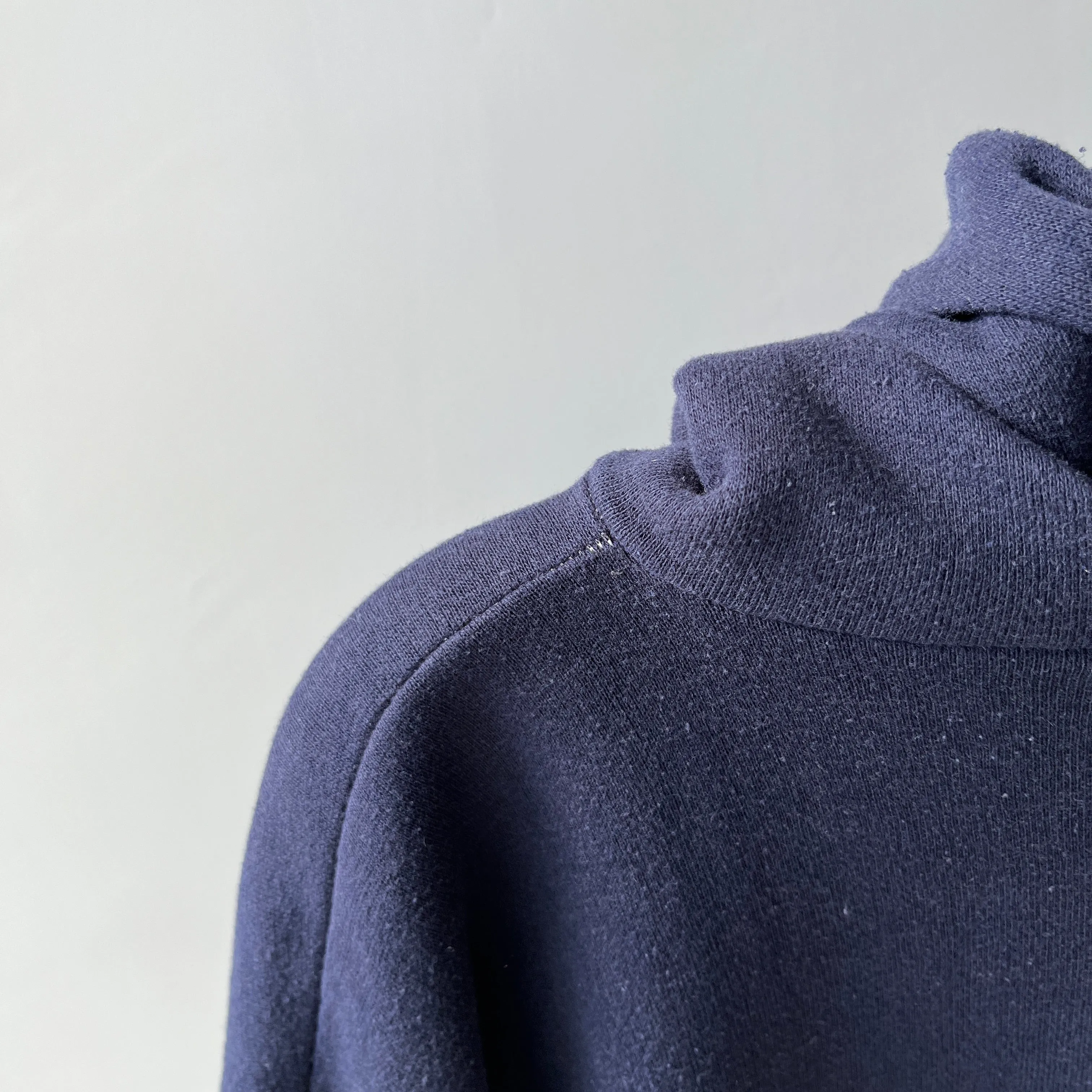 1970/80s Sportswear Pullover Navy Hoodie - Collectible