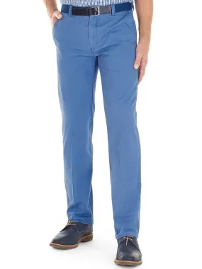 40% OFF - GURTEEN Chinos – Longford Lightweight Stretch Cotton – Air Force Blue - Size: 48 REGULAR