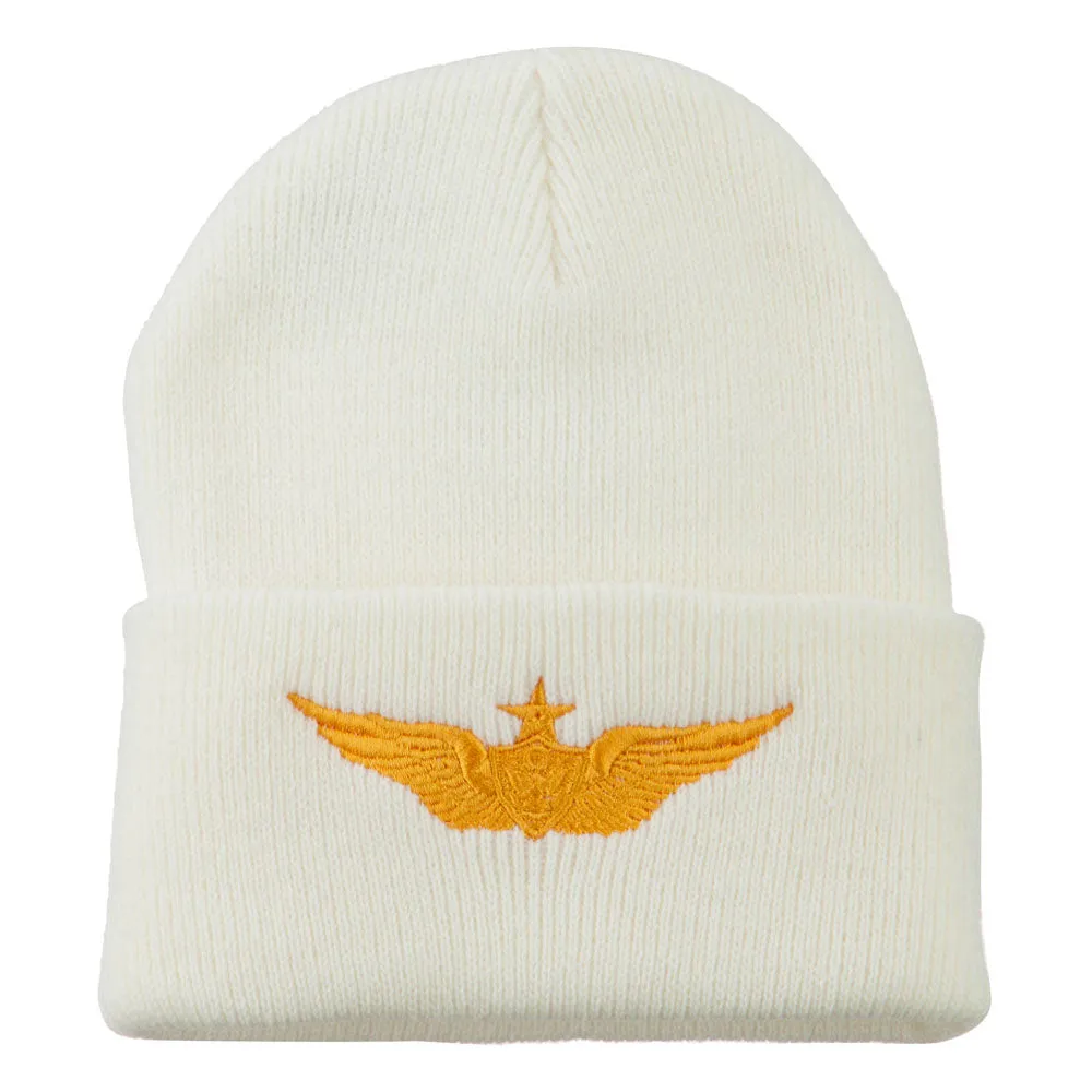 Aircraft Crewman Embroidered Long Beanie