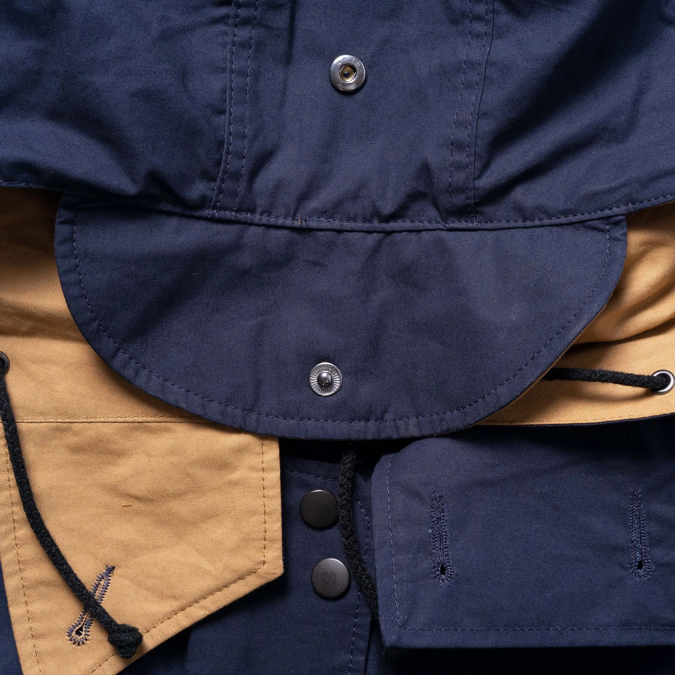 Allevol Reversible Pullover Smock Navy/Beige