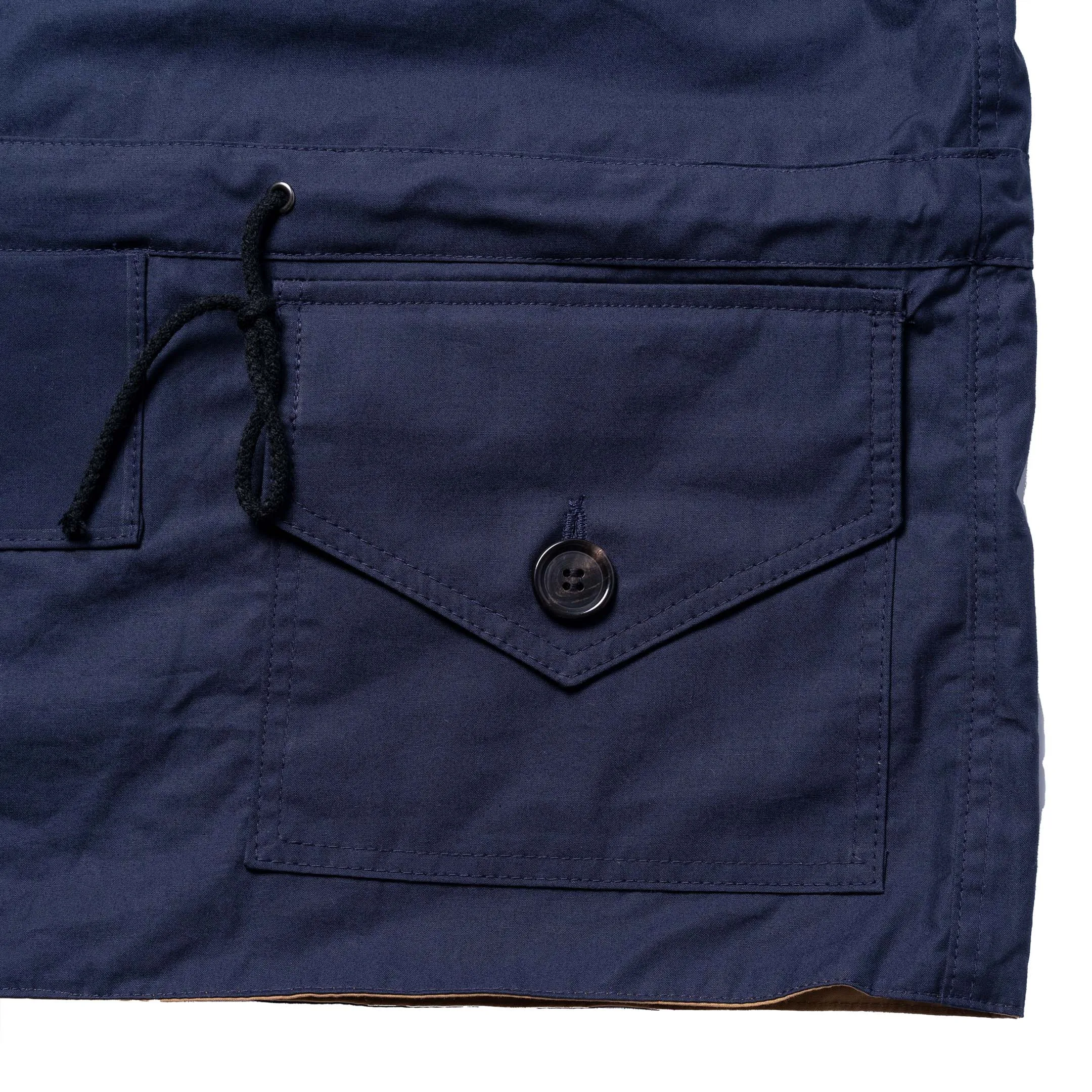 Allevol Reversible Pullover Smock Navy/Beige