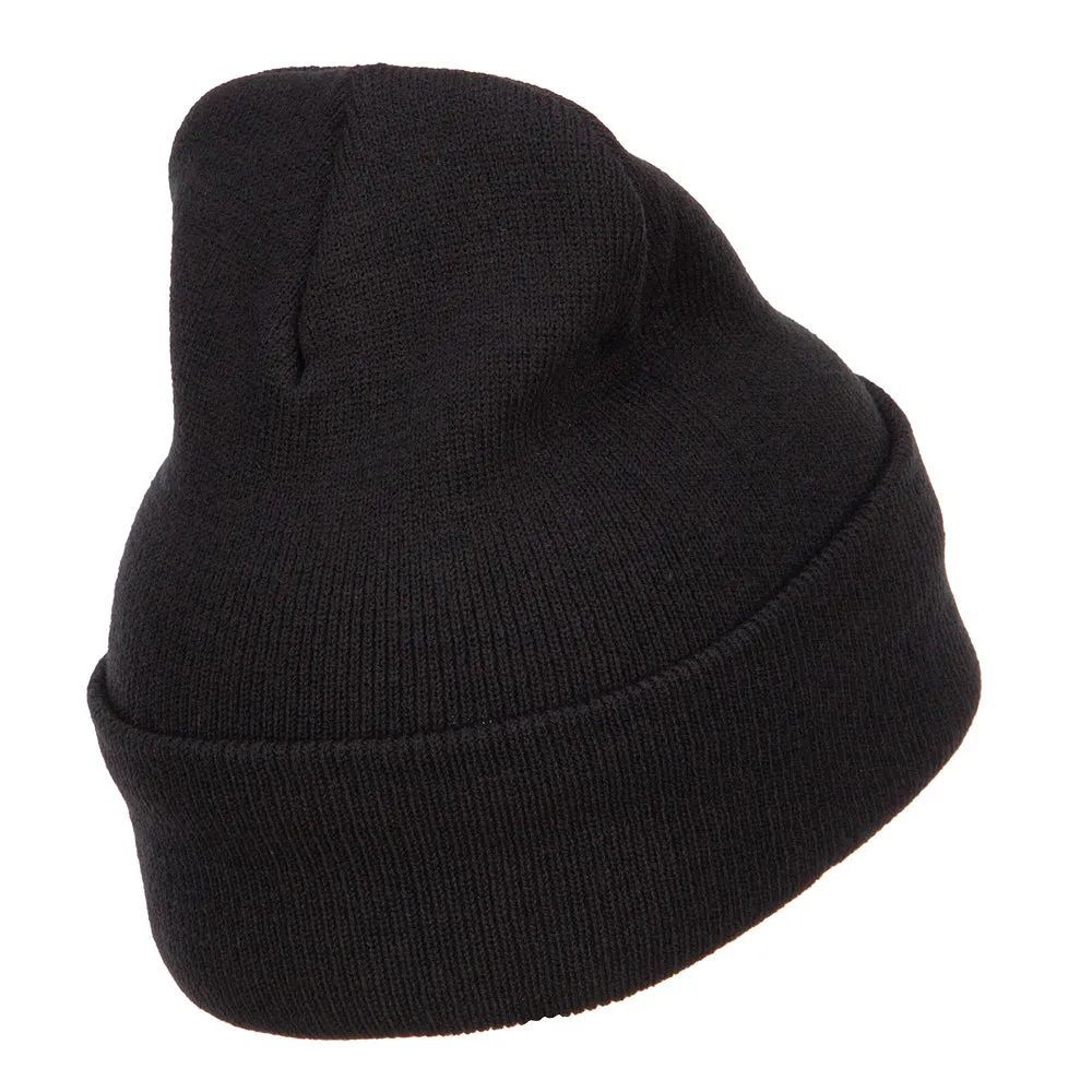 American USA Flag Embroidered Long Beanie