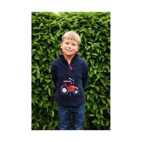 British Country Collection Big Red Tractor Childrens Fleece Jacket
