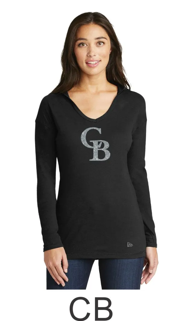 Bulldawgs New Era Lightweight Ladies Hooded Pullover- 4 designs- Matte or Glitter