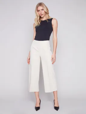 Charlie B Wide Leg Pants With Side Zipper