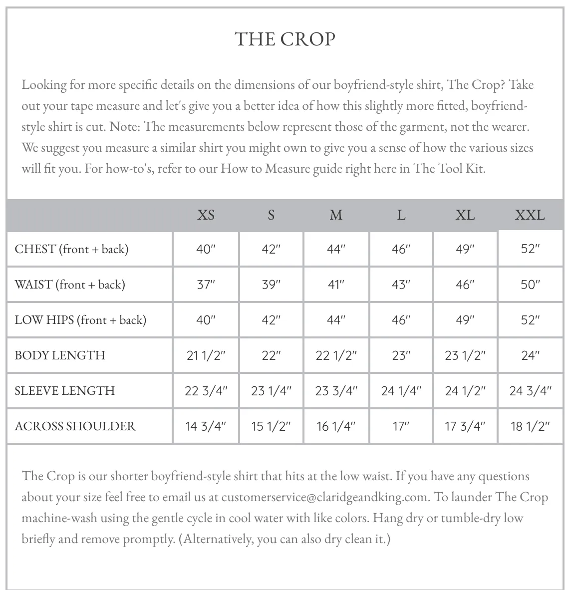 Claridge   King - The Crop in Crisp White: S