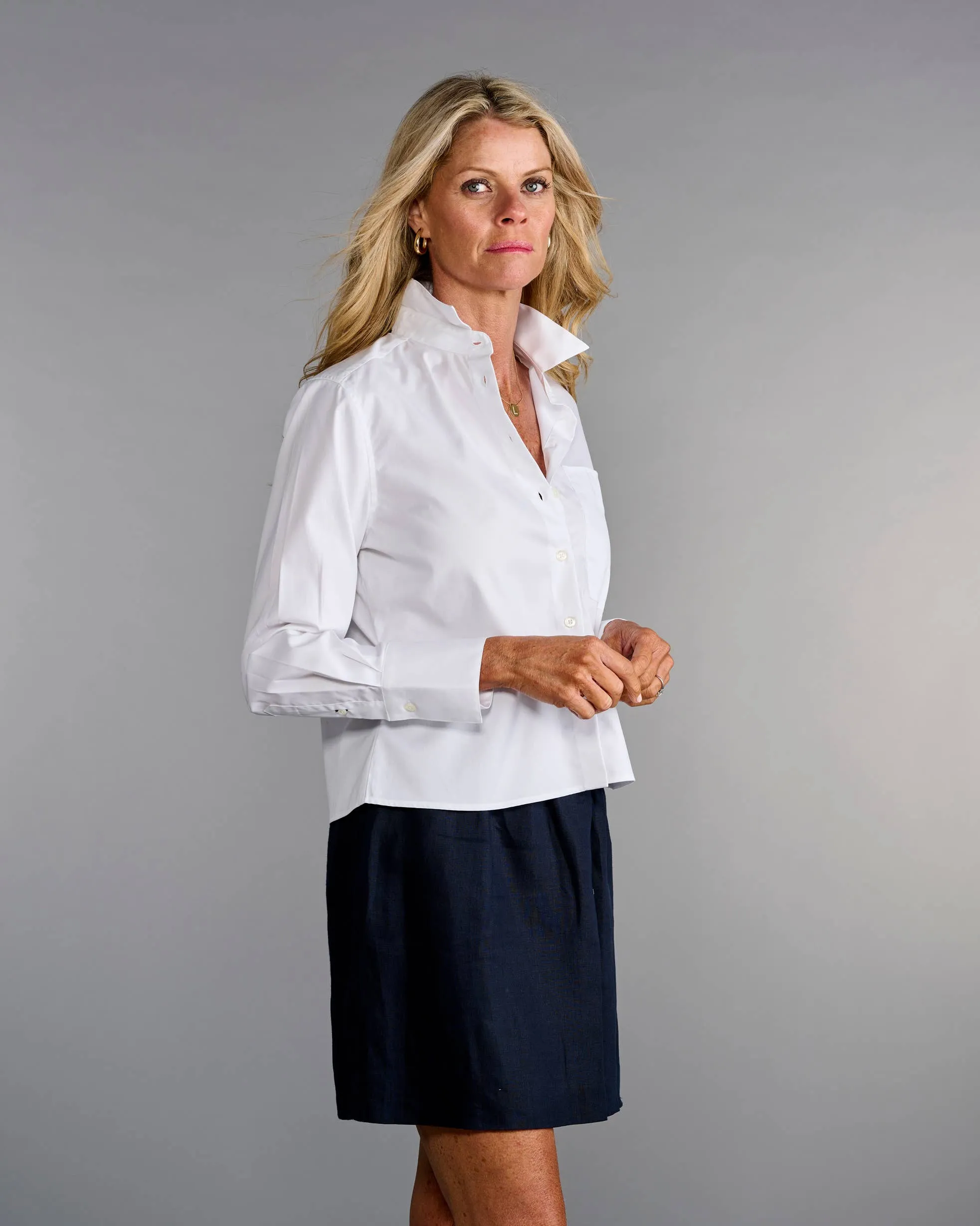 Claridge   King - The Crop in Crisp White: S