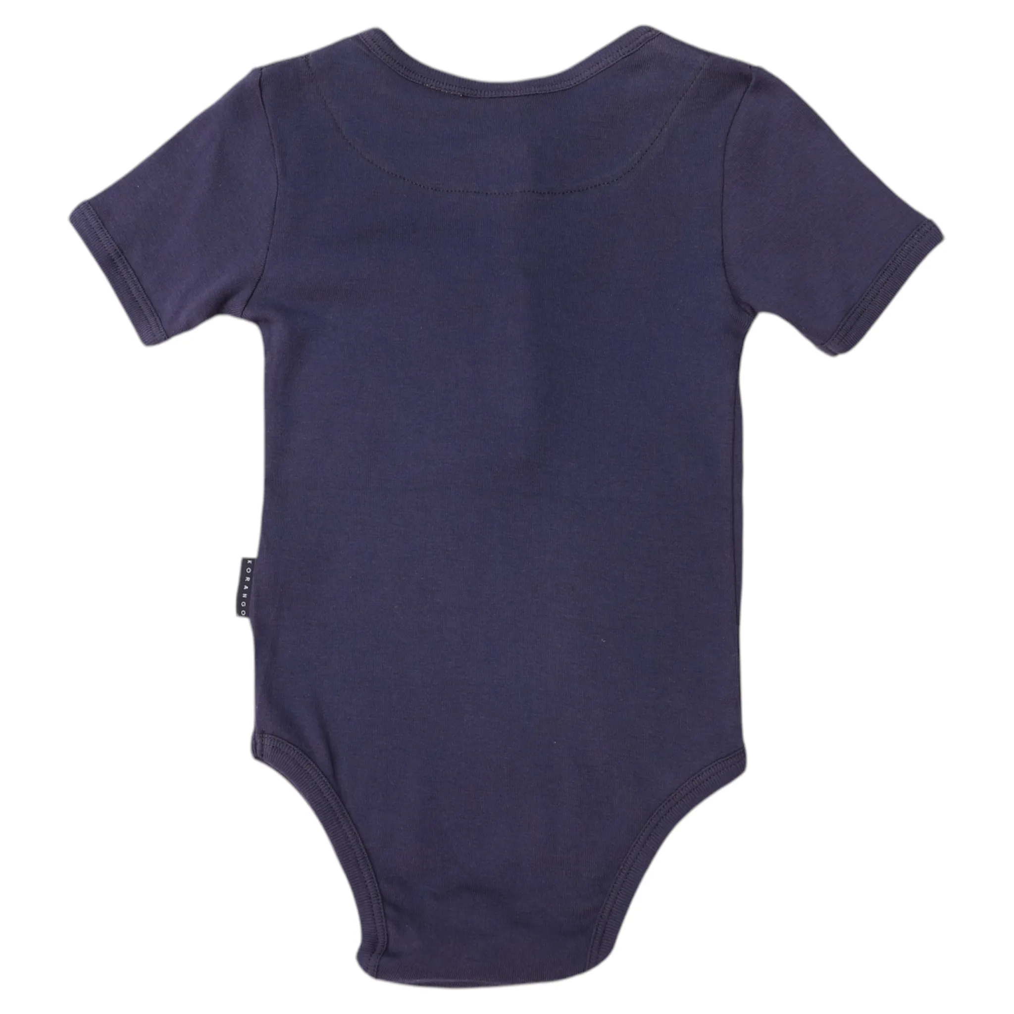 Cotton/Modal Henley Bodysuit Navy