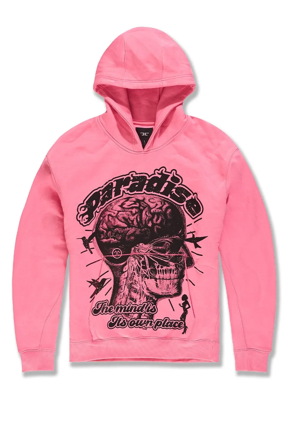 Cranial Paradise Pullover Hoodie (Pink)