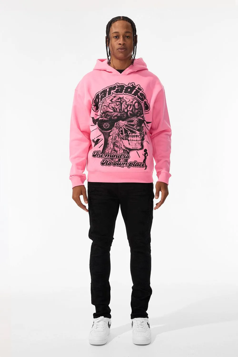 Cranial Paradise Pullover Hoodie (Pink)