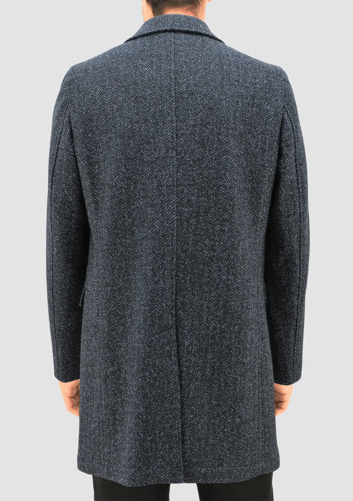 Daniel Hechter raphael mens winter coat in navy wool blend