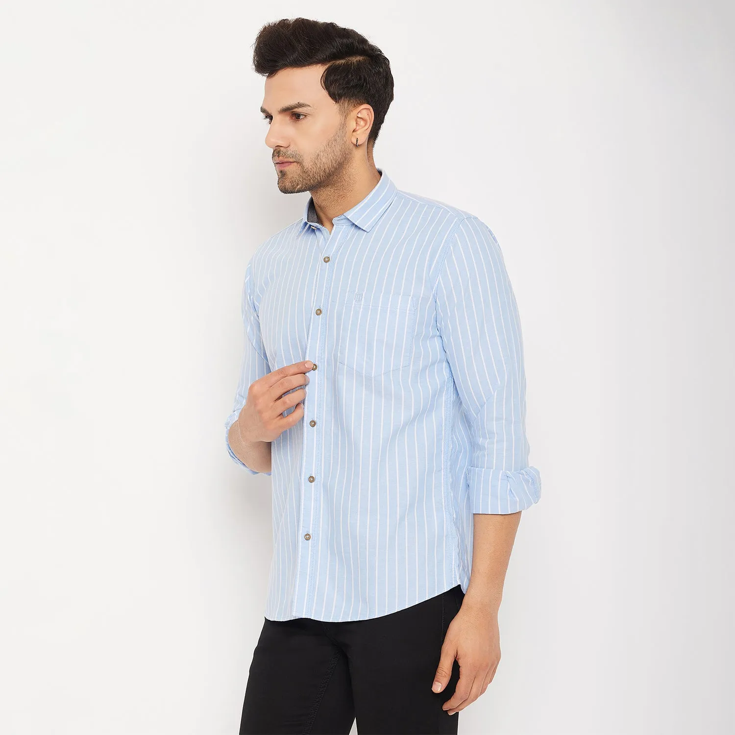 Duke Stardust Men Cotton Full Sleeve Shirt (SDO8STO)