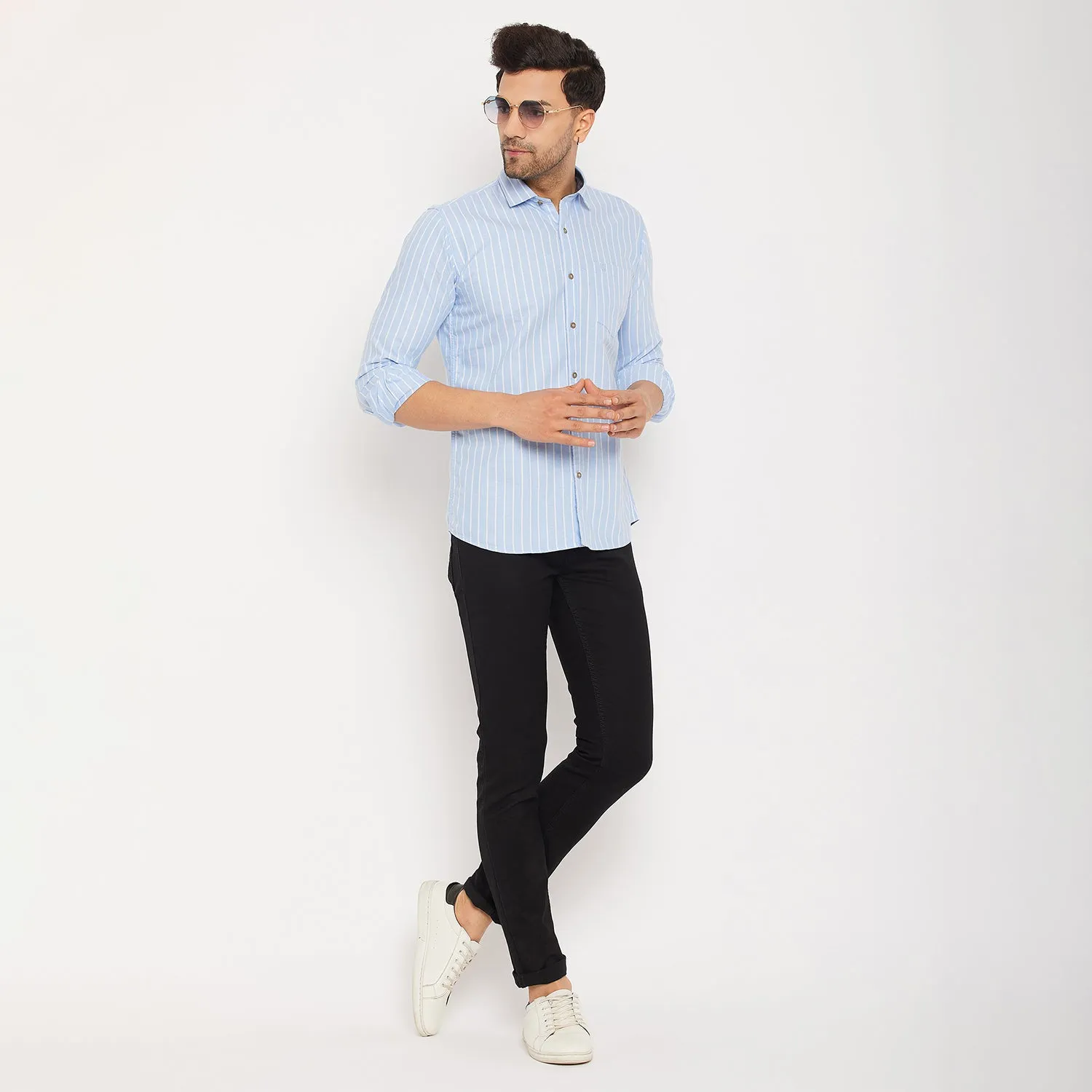 Duke Stardust Men Cotton Full Sleeve Shirt (SDO8STO)