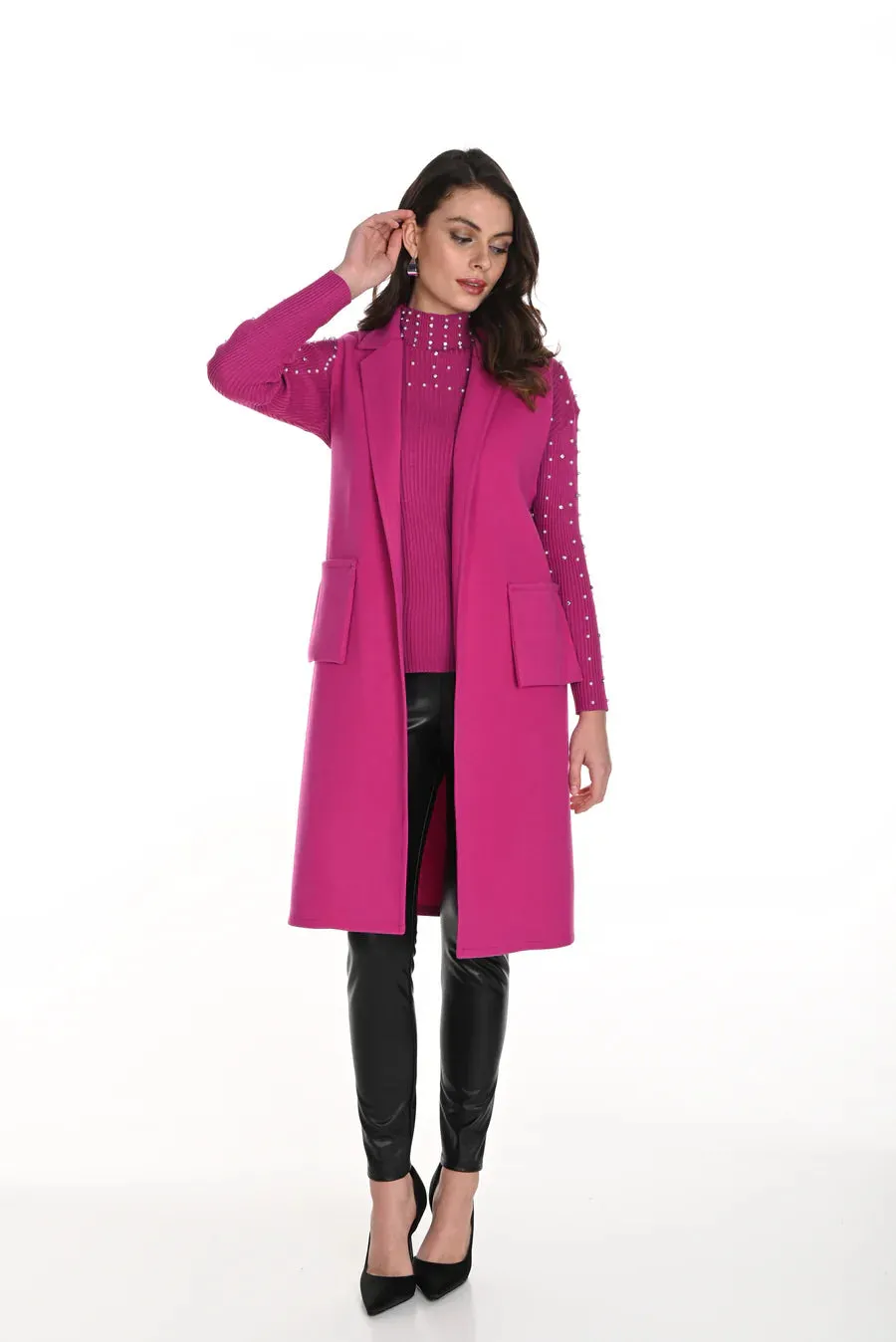 FRANK LYMAN- WOMEN'S VEST CARDIGAN 243616