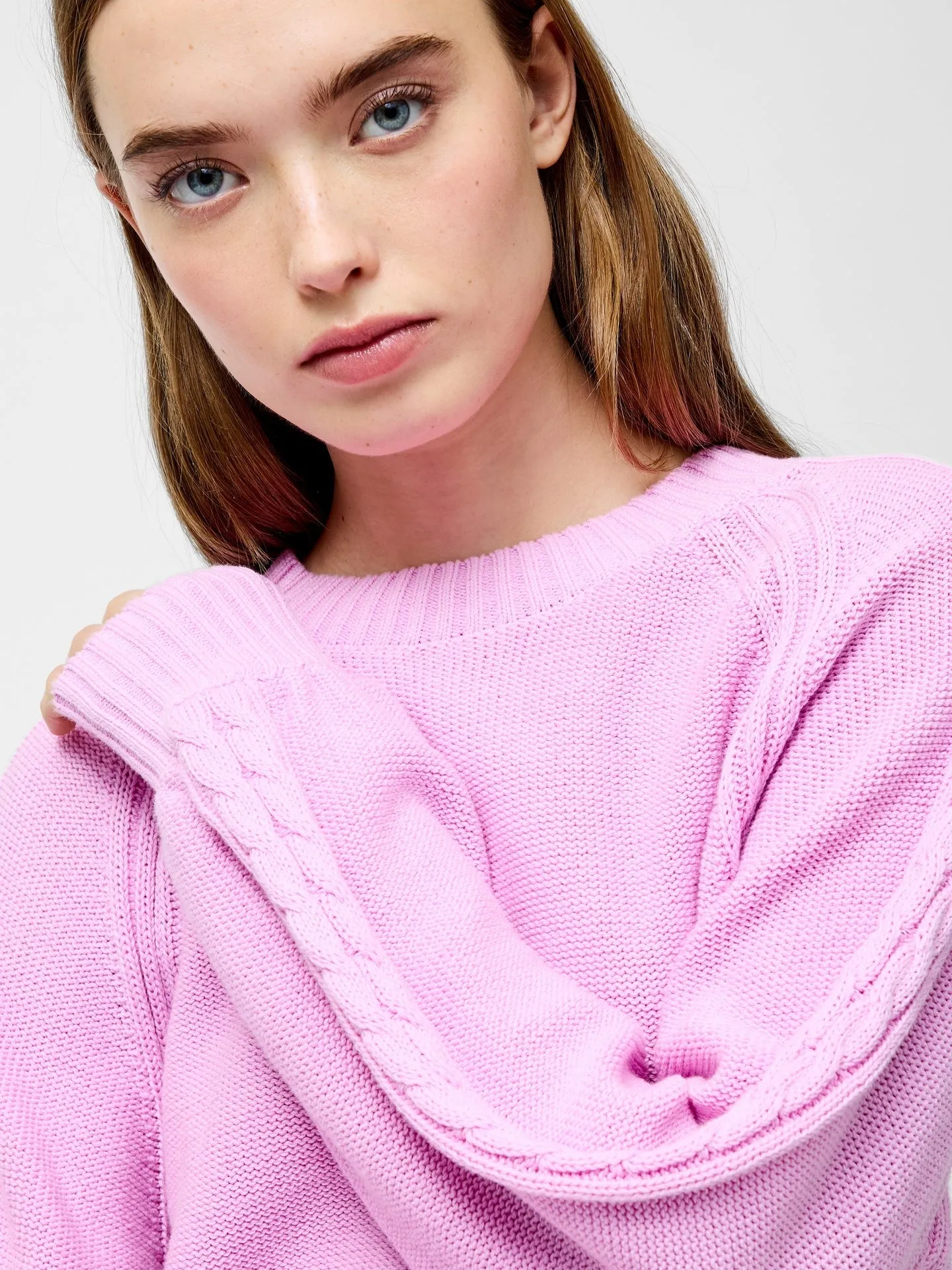 French Connection Lily Cable Sleeve Jumper