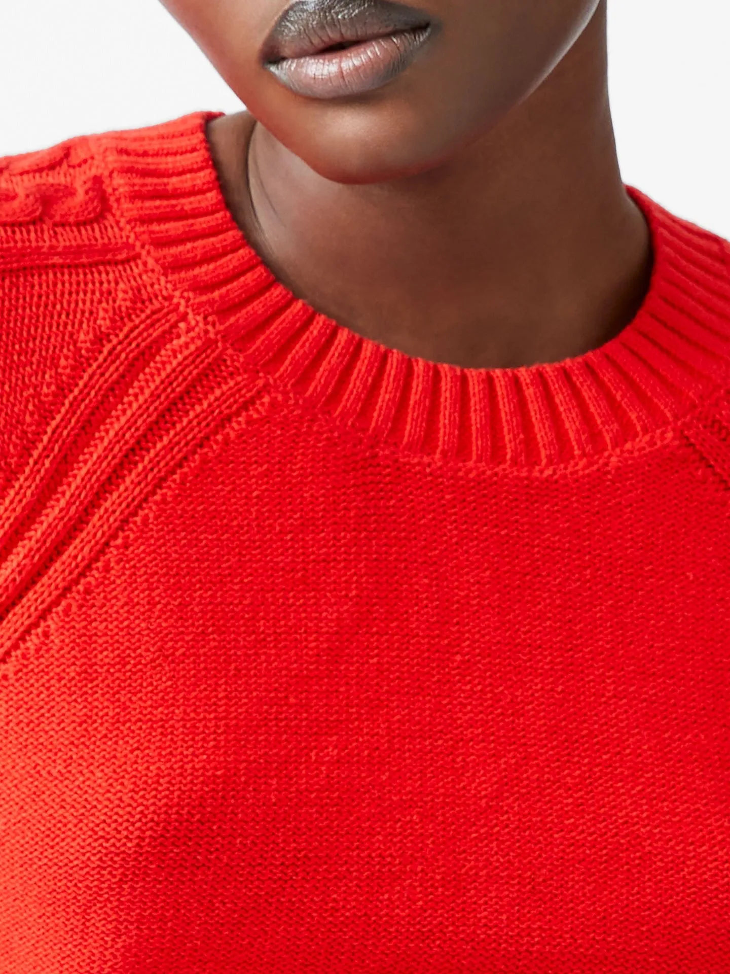French Connection Lily Cable Sleeve Jumper