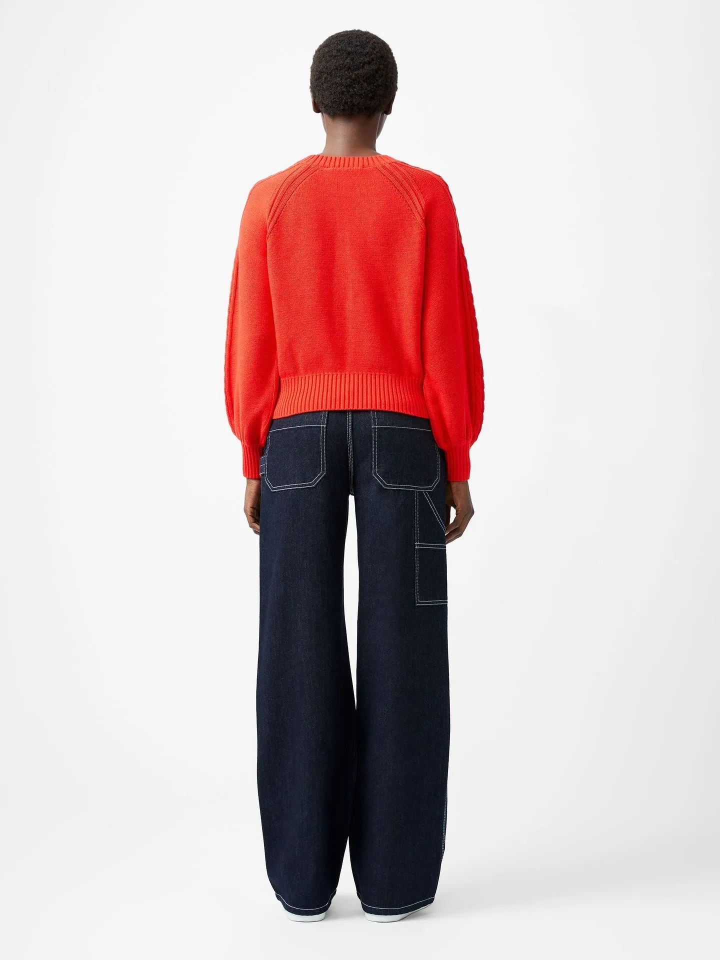 French Connection Lily Cable Sleeve Jumper