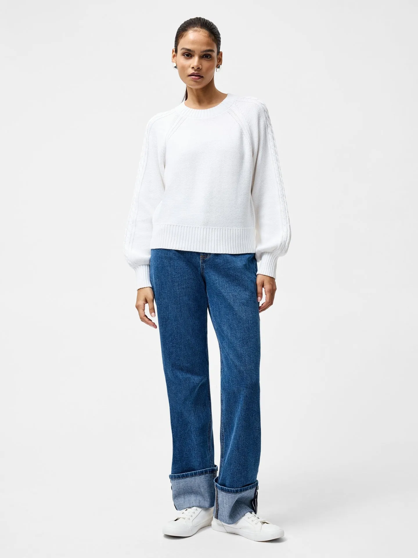 French Connection Lily Cable Sleeve Jumper