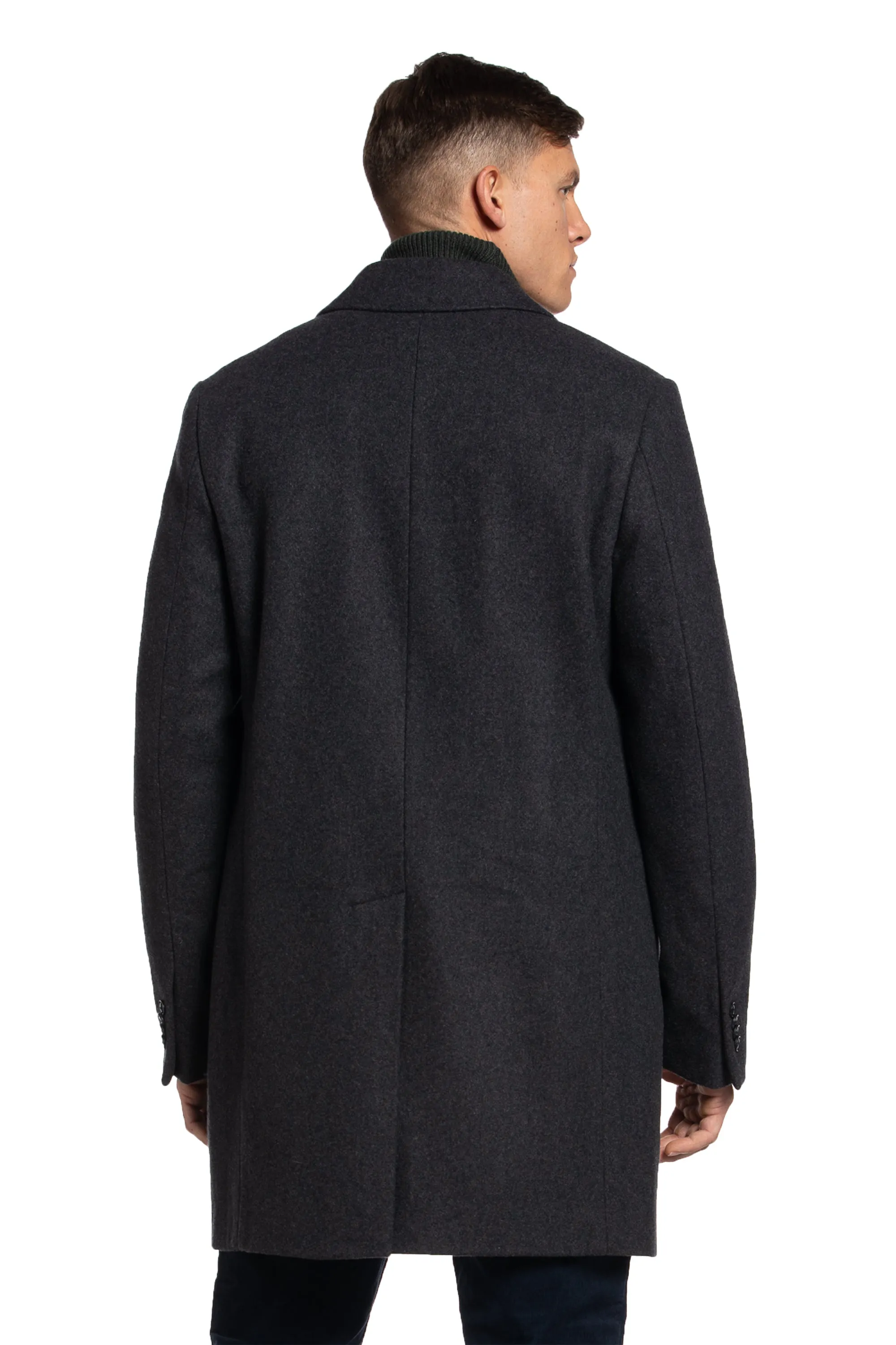 Grafton Wool Charcoal Overcoat