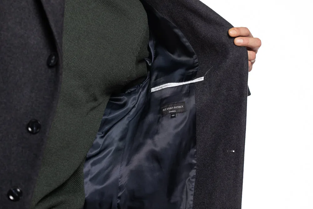 Grafton Wool Charcoal Overcoat