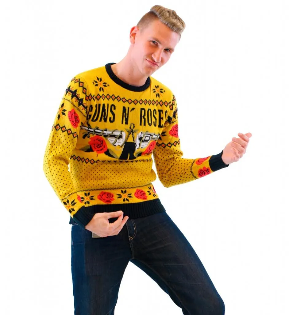 Guns N' Roses Ugly Christmas Sweater JulesRoche Modern Fit