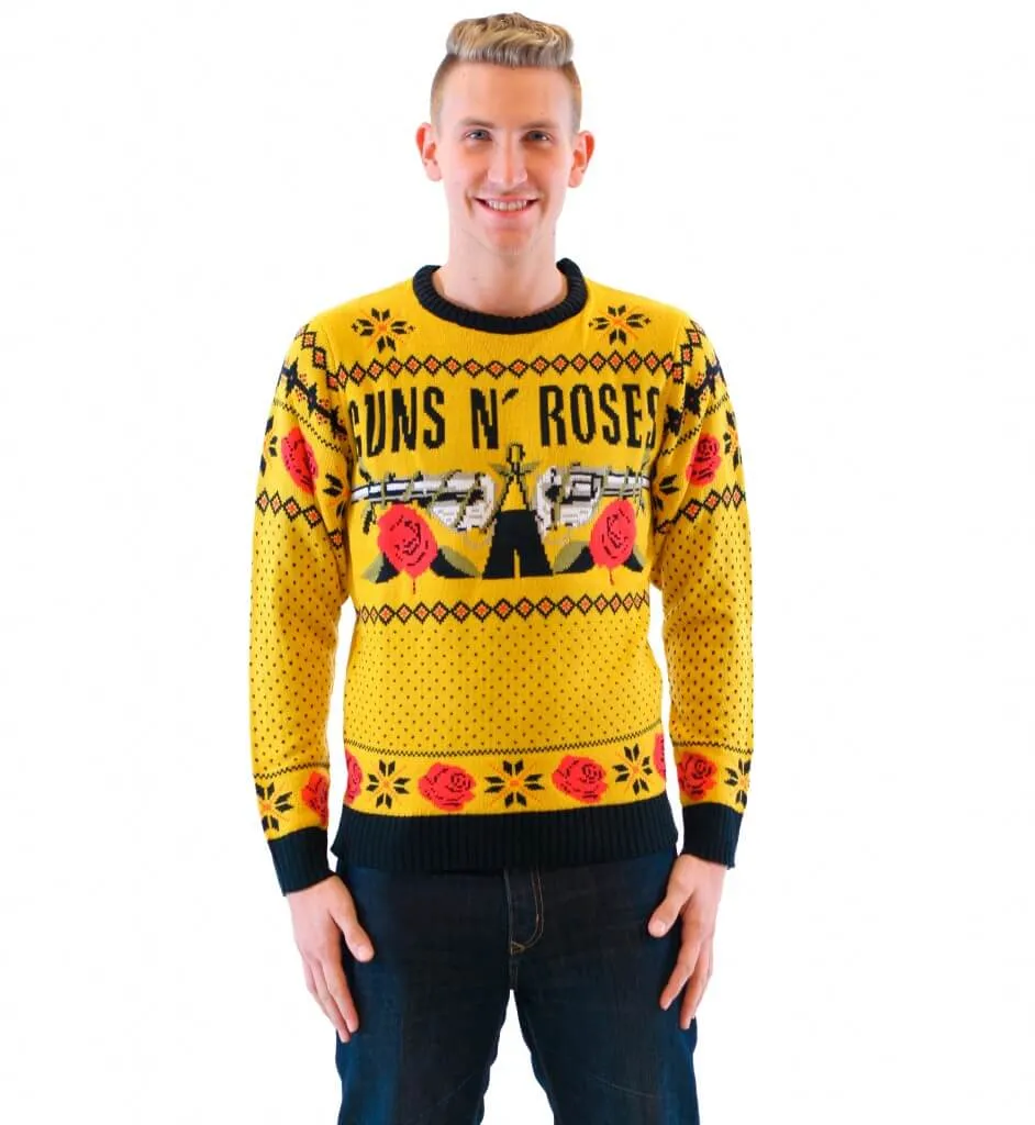 Guns N' Roses Ugly Christmas Sweater JulesRoche Modern Fit
