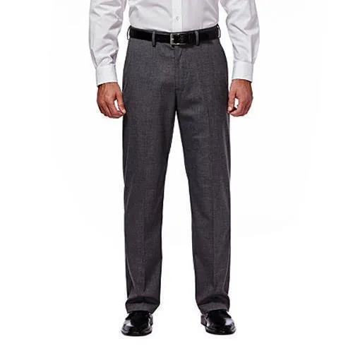 J.M. Haggar Men's Classic Fit Stretch Dress Suit Pants Dark Grey 42 x 29