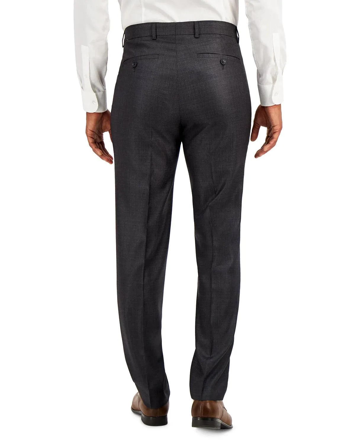 Kenneth Cole Reaction Mens Slim fit Dress Pants 36 / 30 Grey Solid