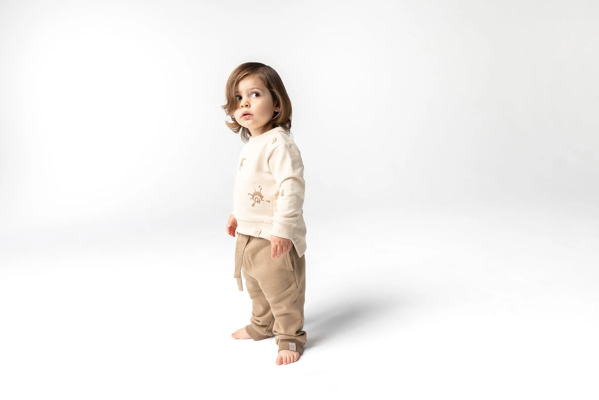 Kids Terry Sweatshirt - Beige