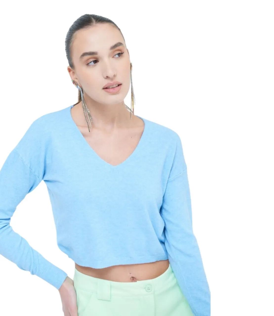 Kikisix light blue pullover