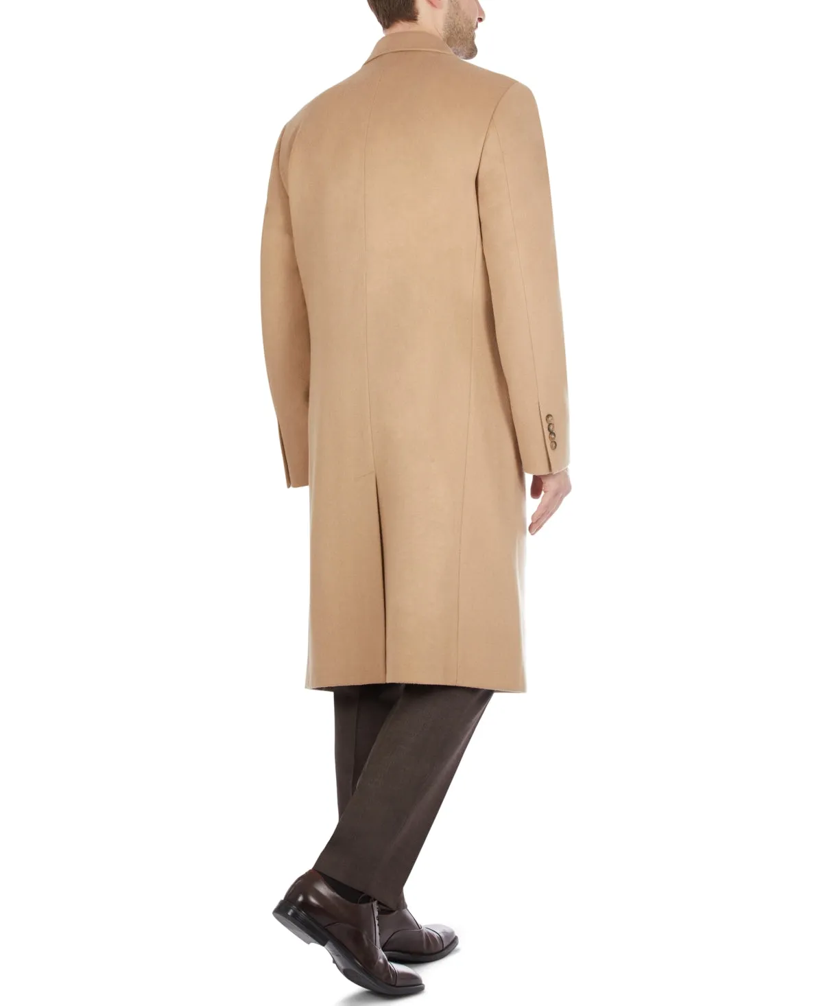 Lauren Ralph Lauren Mens Classic fit Overcoat Coat 36 R Beige Solid