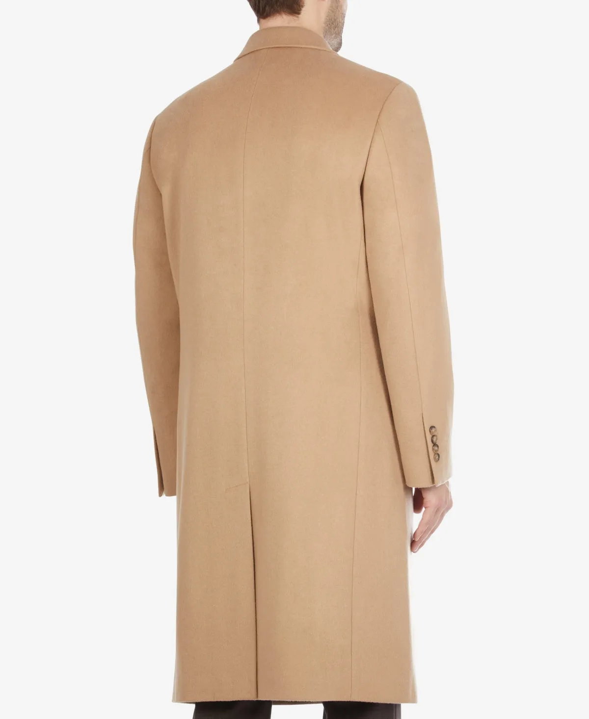 Lauren Ralph Lauren Mens Classic fit Overcoat Coat 36 R Beige Solid