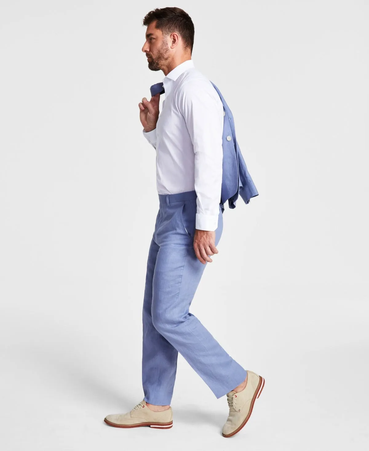 Lauren Ralph Lauren Men's UltraFlex Classic-Fit Linen Pants 31 x 32 Sky Blue