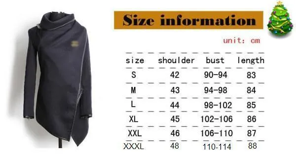 Long Irregular Thickening Woolen Overcoat
