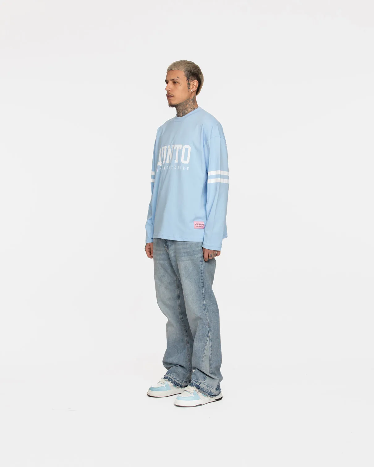 Long Sleeve Stripes Blue