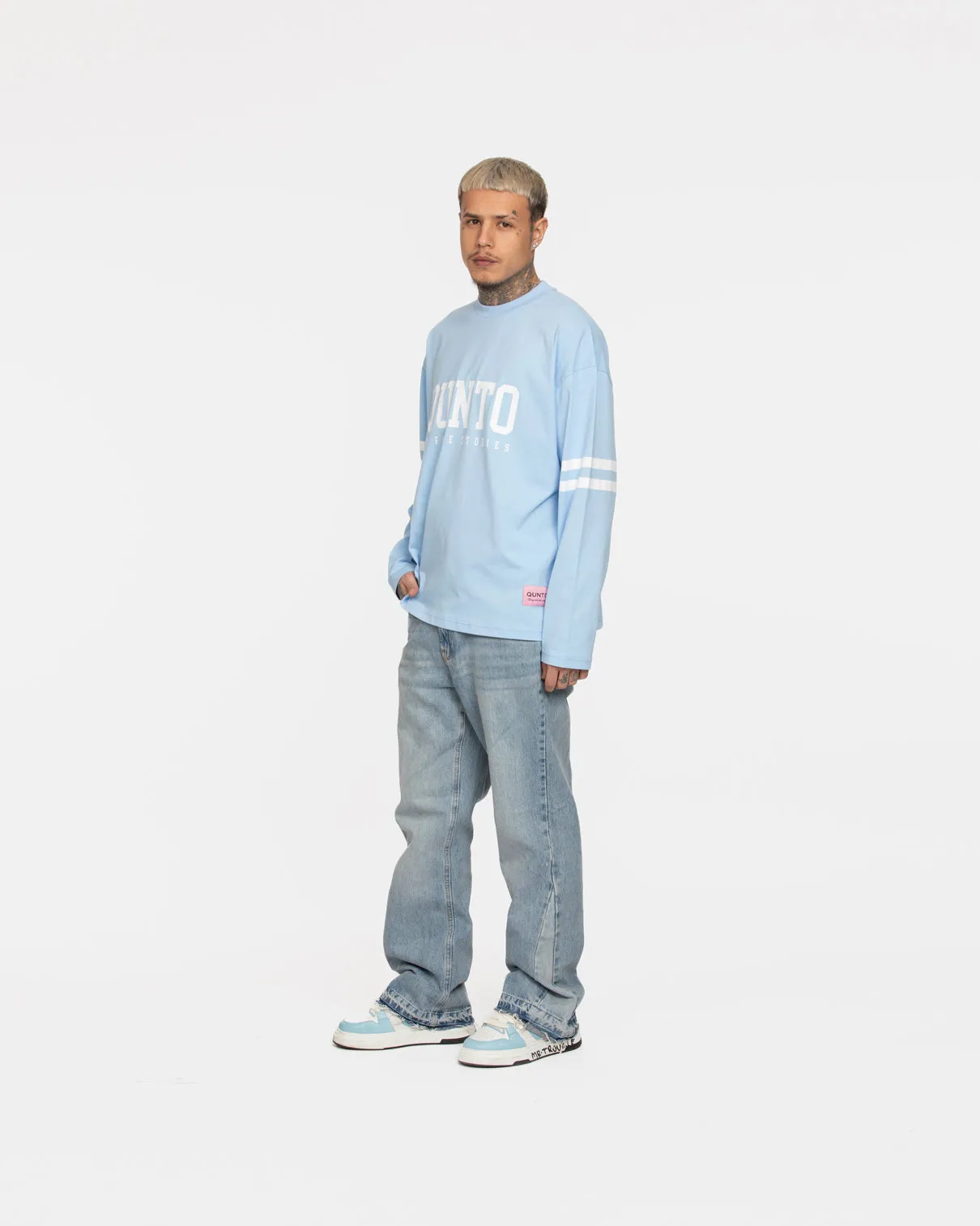 Long Sleeve Stripes Blue