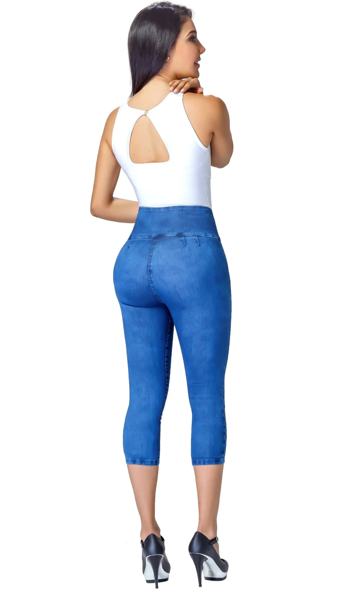 Lowla Jeans Colombianos Levanta Cola con Faja Interna Capri 239257