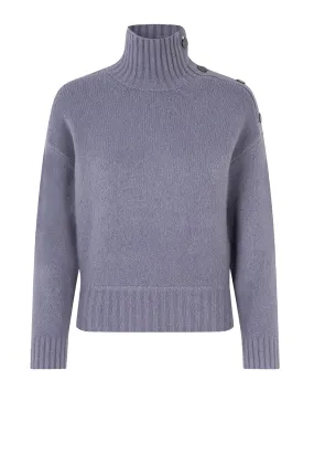 Mandie Rollkragen Pullover | Blue Granite