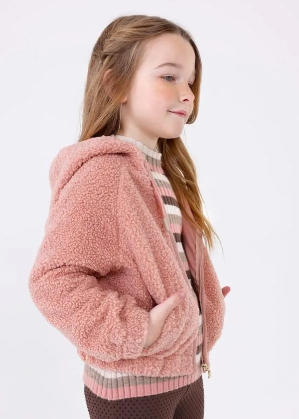 Mayoral Fleece Hooded Jacket
