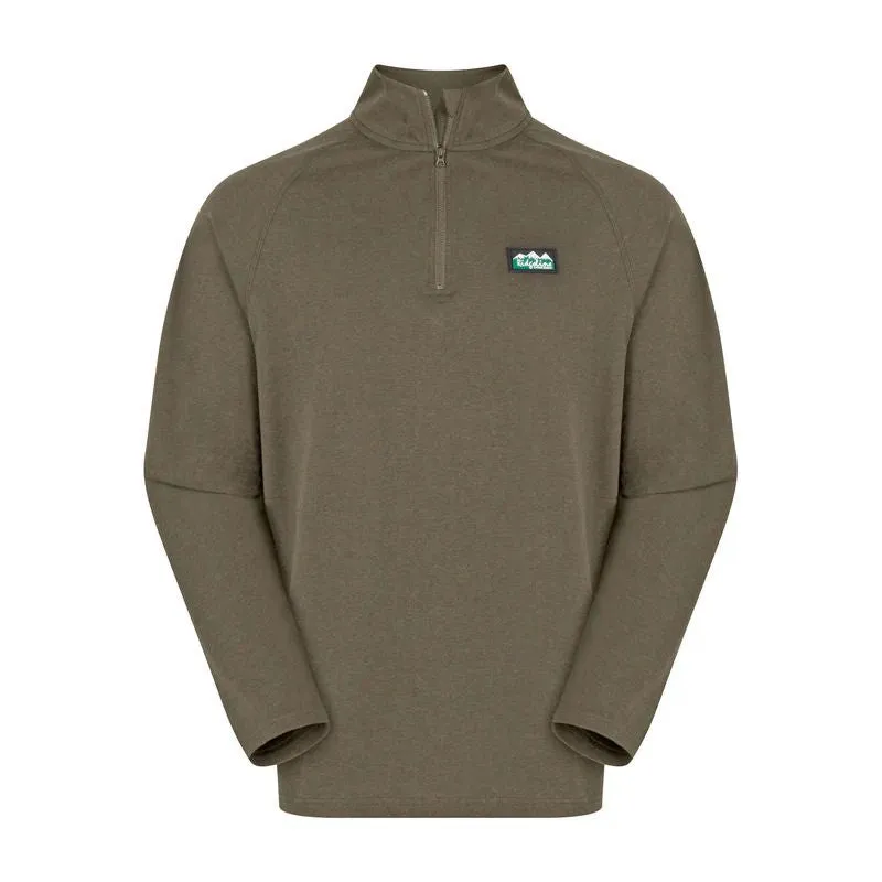 Men's Baseline Pull-on Zip Top In Light Bark
