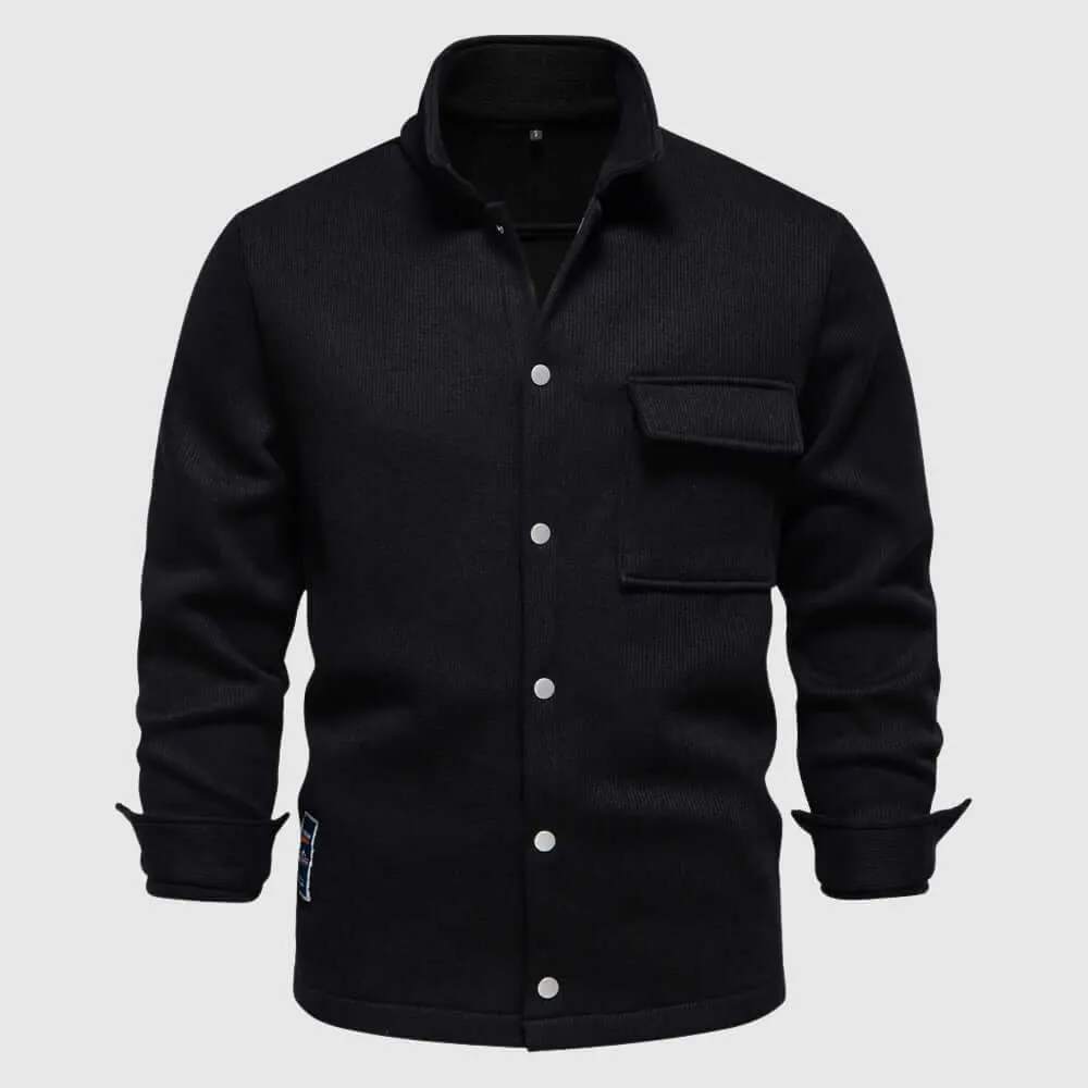 Men's Fleece Jacket with Chest Pocket
