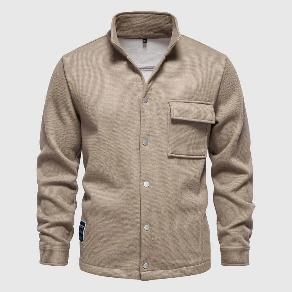 Men's Fleece Jacket with Chest Pocket