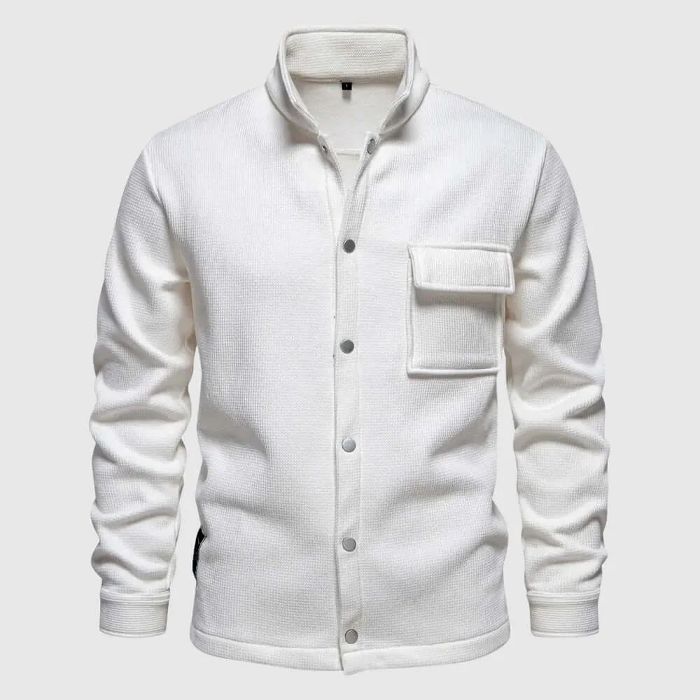 Men's Fleece Jacket with Chest Pocket