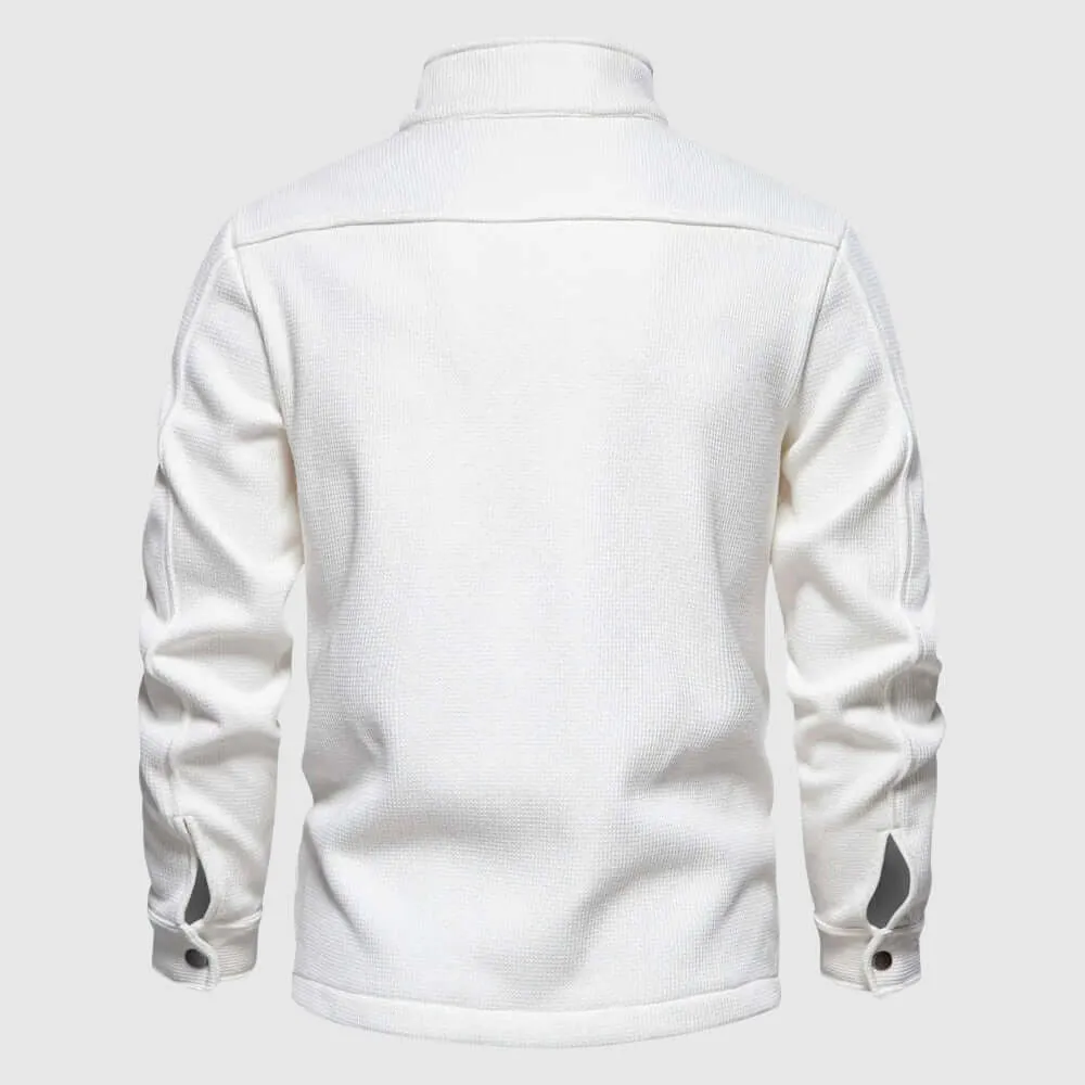 Men's Fleece Jacket with Chest Pocket