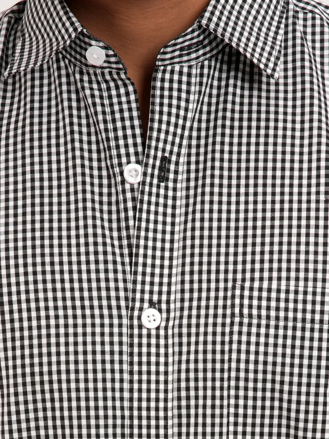 Men's Gingham Check Full Sleeve Casual Shirt