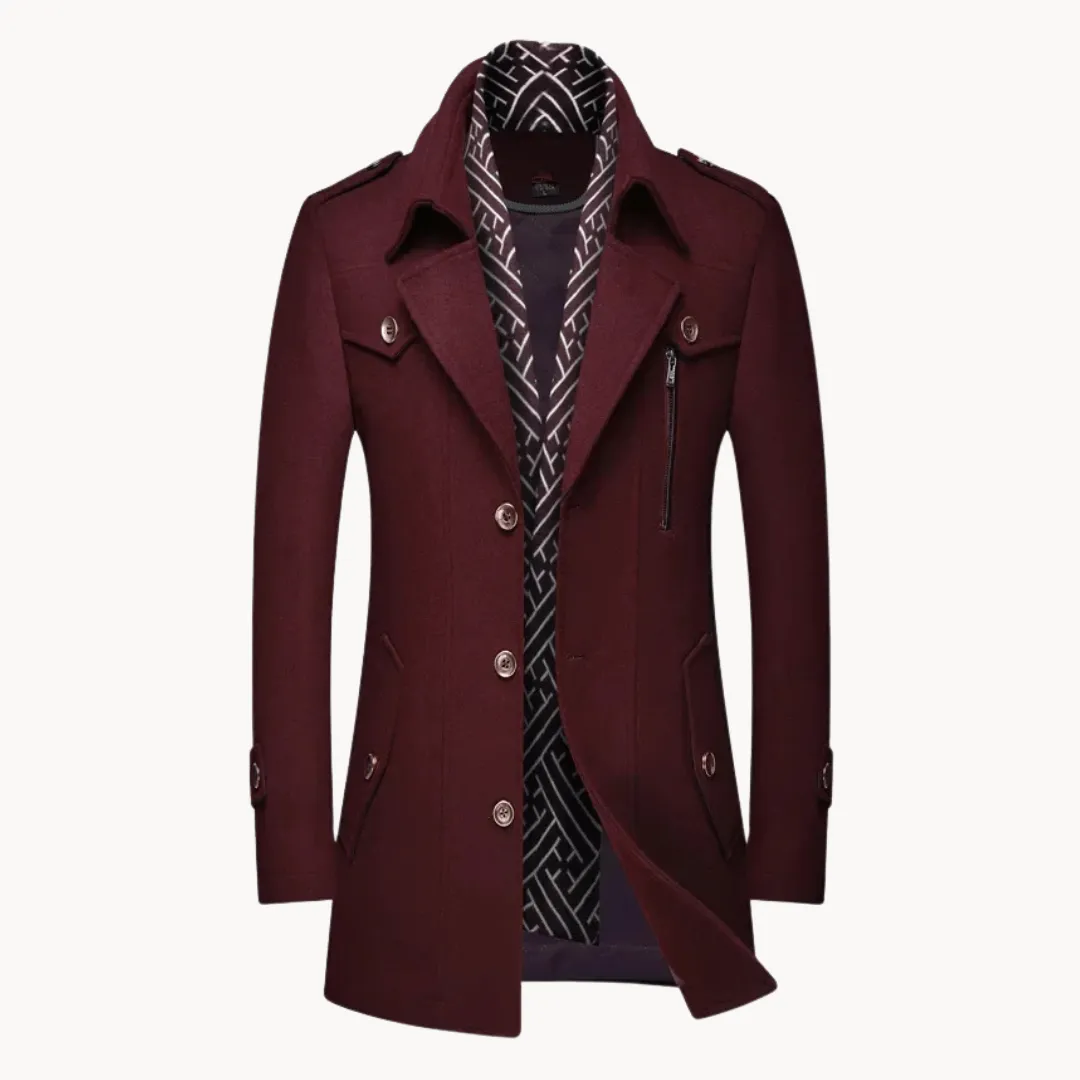 Men's Wool Blend  Overcoat