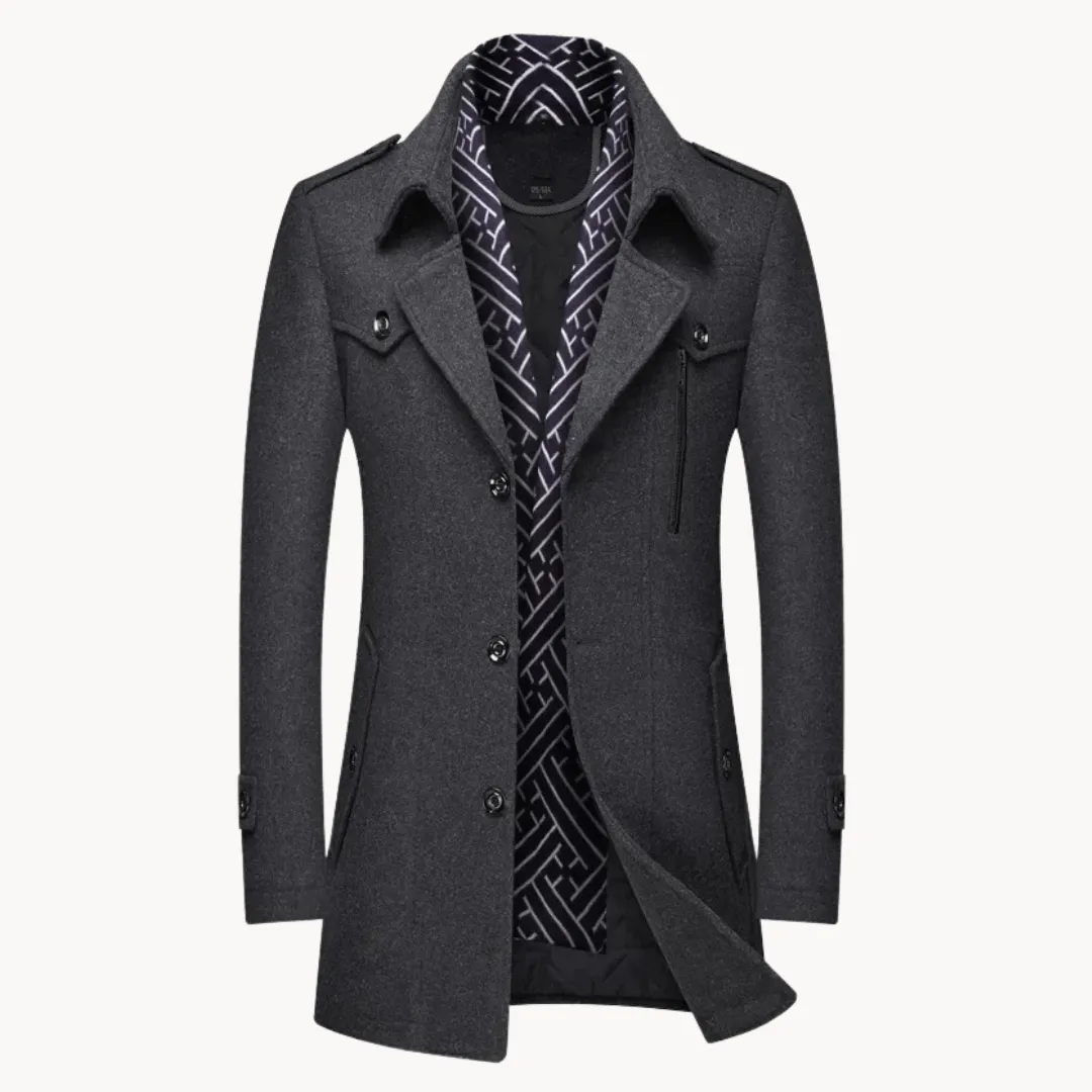Men's Wool Blend  Overcoat